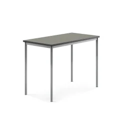 Pöytä SONITUS Ääntä vaimentava linoleumi, 1200x700x900 mm, tummanharmaa, hopeanharmaa