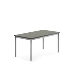 Pöytä SONITUS Ääntä vaimentava linoleumi, 1200x700x600 mm, tummanharmaa, hopeanharmaa