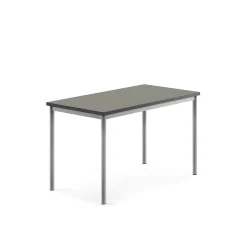 Pöytä SONITUS Ääntä vaimentava linoleumi, 1200x700x720 mm, tummanharmaa, hopeanharmaa