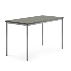 Pöytä SONITUS Ääntä vaimentava linoleumi, 1600x800x900 mm, tummanharmaa, hopeanharmaa