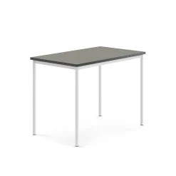 Pöytä SONITUS Ääntä vaimentava linoleumi, 1200x800x900 mm, tummanharmaa, valkoinen