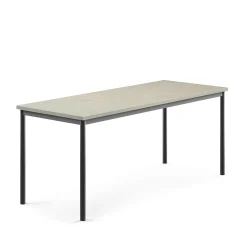 Pöytä SONITUS Ääntä vaimentava linoleumi, 1800x700x720 mm, vaaleanharmaa, antrasiitinharmaa