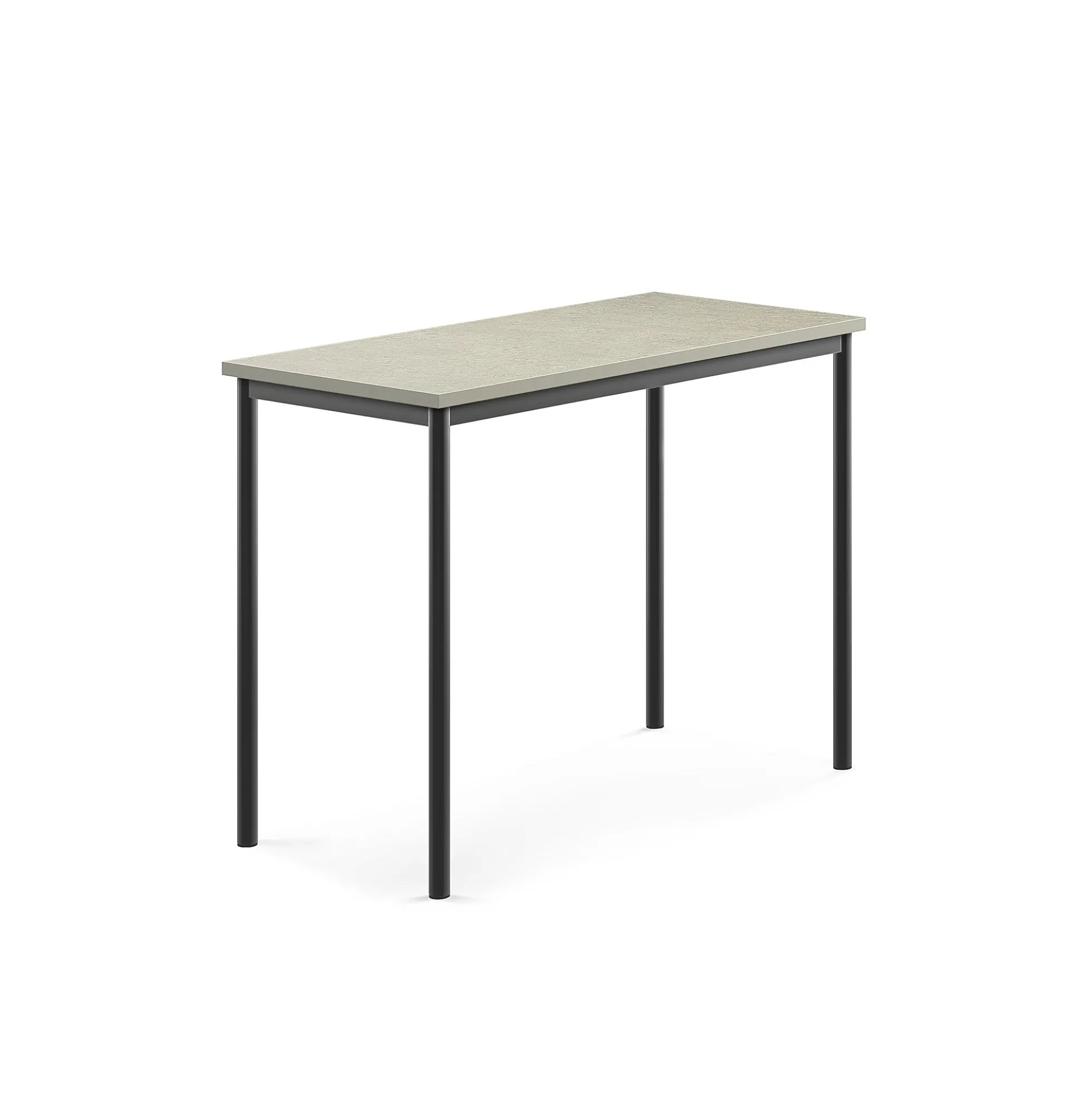 Pöytä SONITUS Ääntä vaimentava linoleumi, 1200x600x900 mm, vaaleanharmaa, antrasiitinharmaa