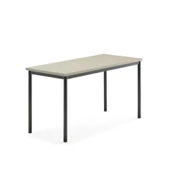 Pöytä SONITUS Ääntä vaimentava linoleumi, 1400x600x720 mm, vaaleanharmaa, antrasiitinharmaa