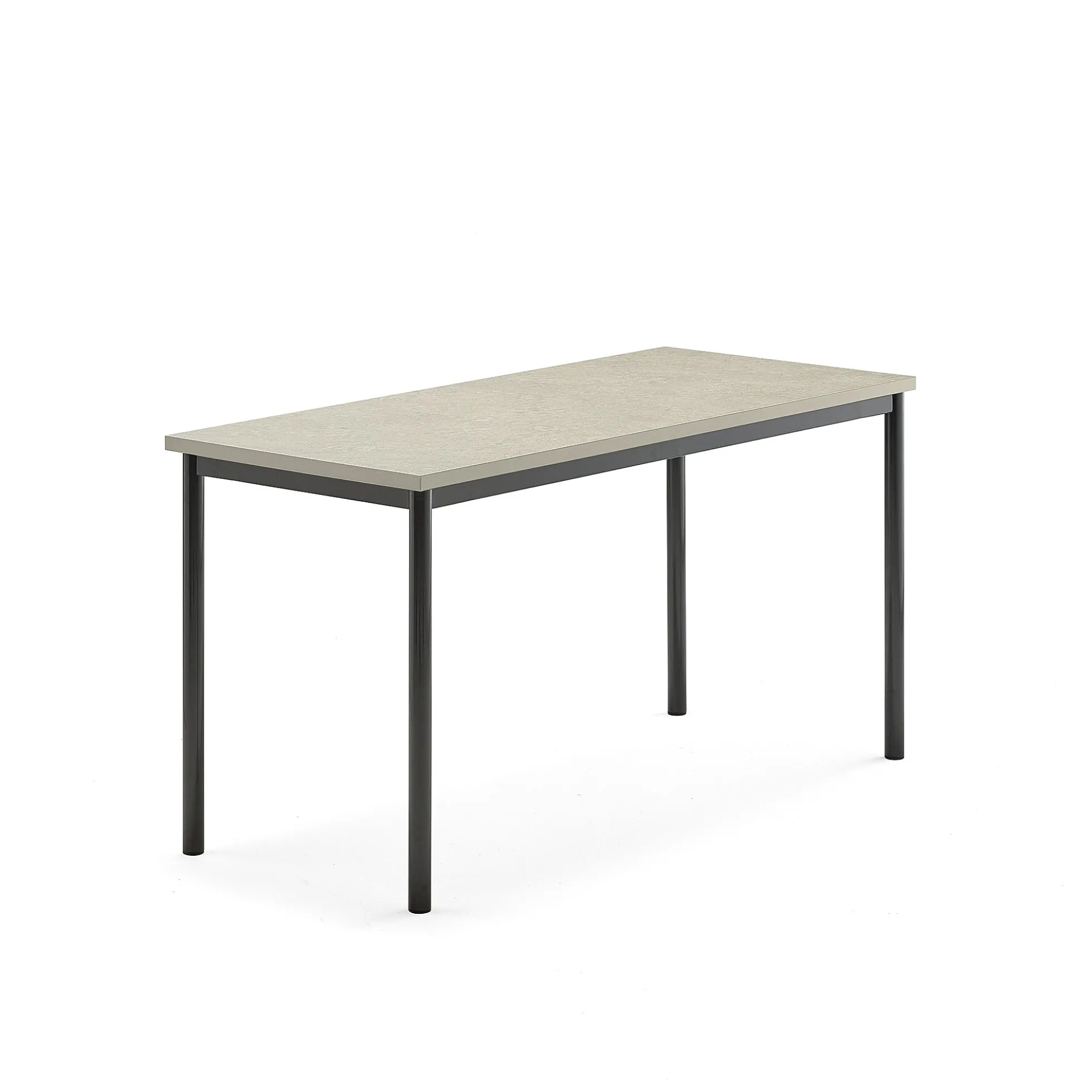 Pöytä SONITUS Ääntä vaimentava linoleumi, 1400x600x720 mm, vaaleanharmaa, antrasiitinharmaa