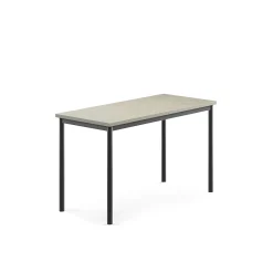 Pöytä SONITUS Ääntä vaimentava linoleumi, 1200x600x720 mm, vaaleanharmaa, antrasiitinharmaa
