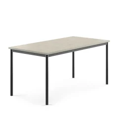 Pöytä SONITUS Ääntä vaimentava linoleumi, 1600x800x720 mm, vaaleanharmaa, antrasiitinharmaa