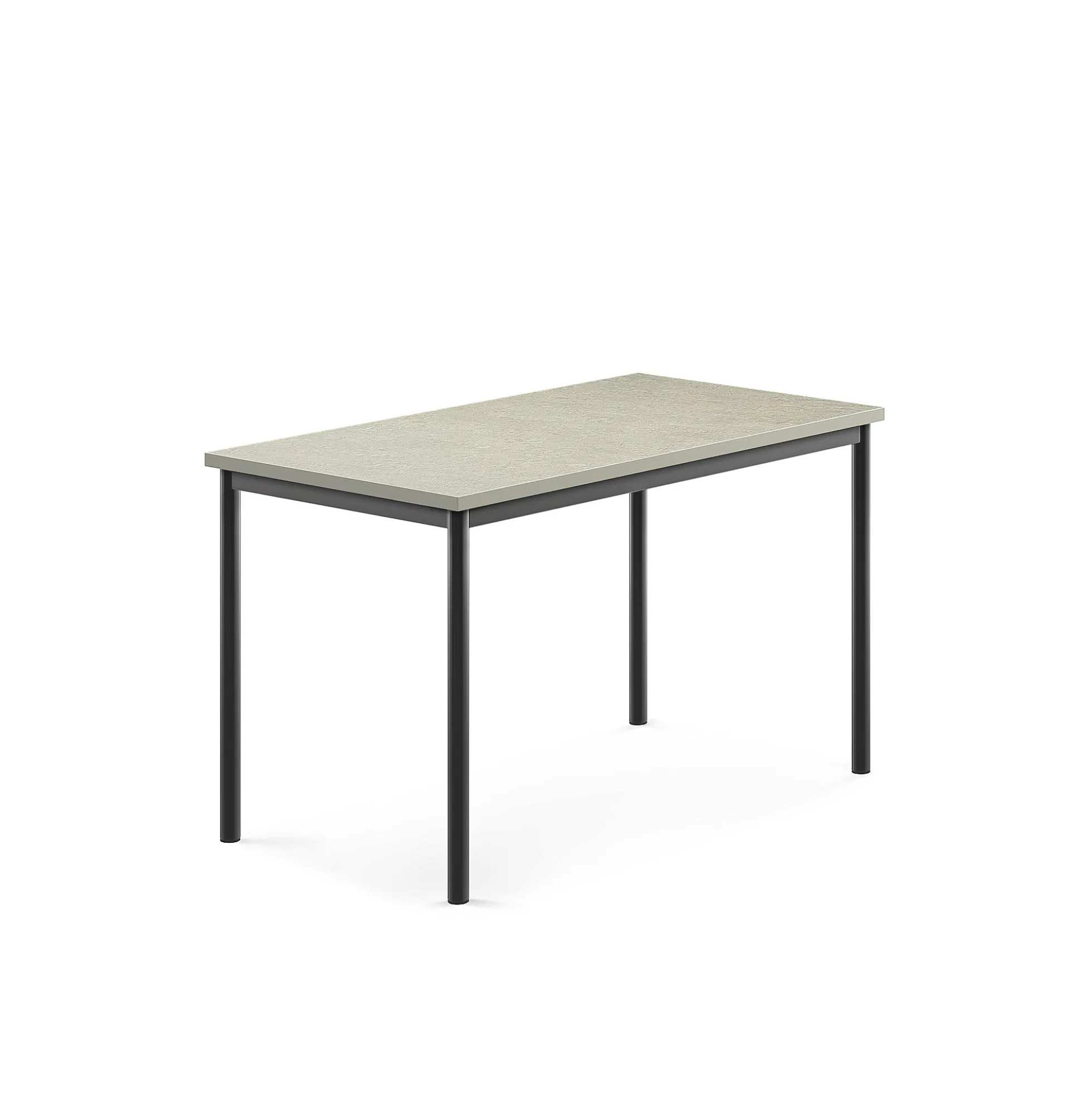 Pöytä SONITUS Ääntä vaimentava linoleumi, 1200x700x720 mm, vaaleanharmaa, antrasiitinharmaa
