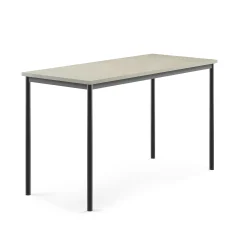 Pöytä SONITUS Ääntä vaimentava linoleumi, 1600x700x900 mm, vaaleanharmaa, antrasiitinharmaa