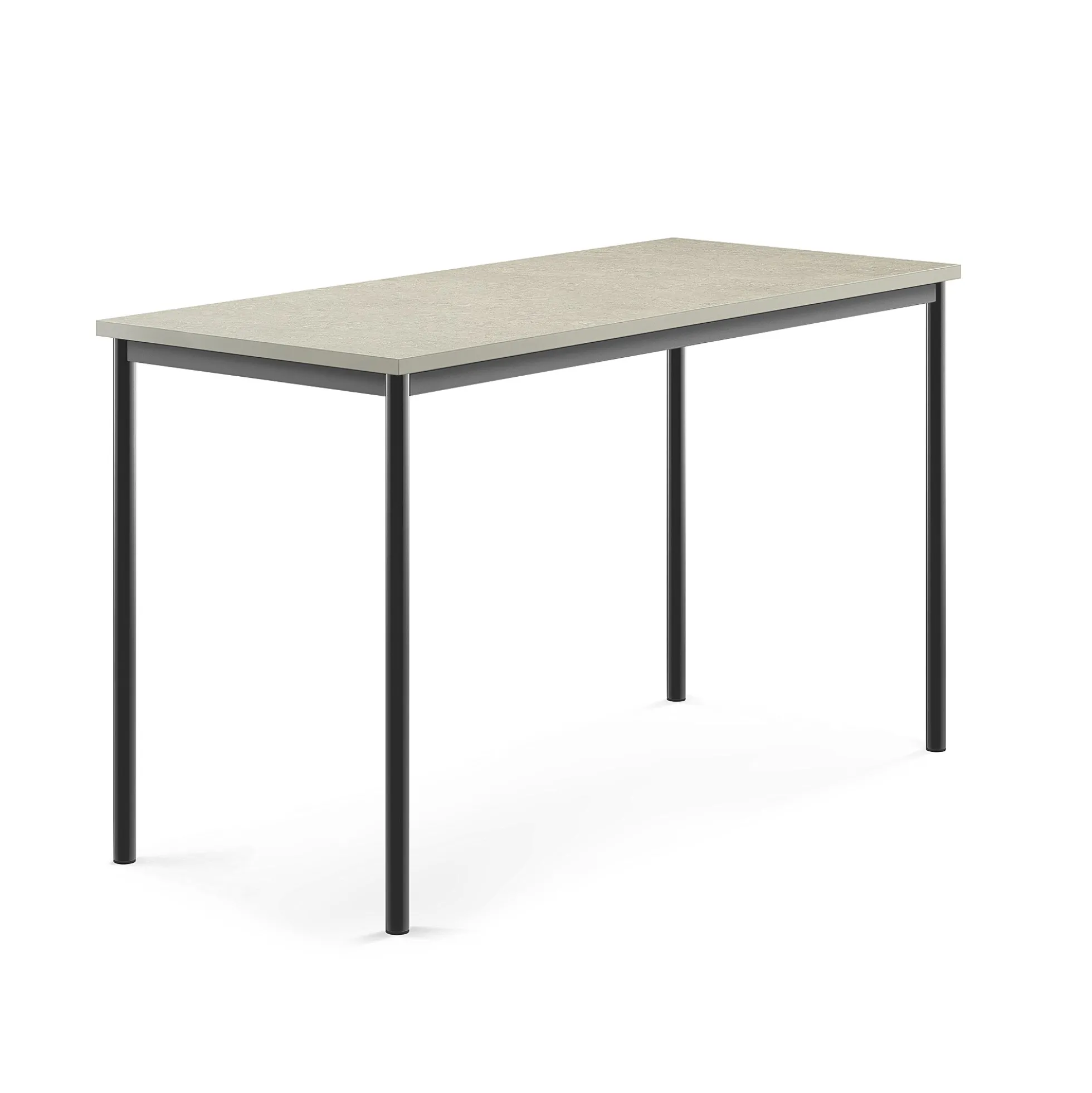 Pöytä SONITUS Ääntä vaimentava linoleumi, 1600x700x900 mm, vaaleanharmaa, antrasiitinharmaa