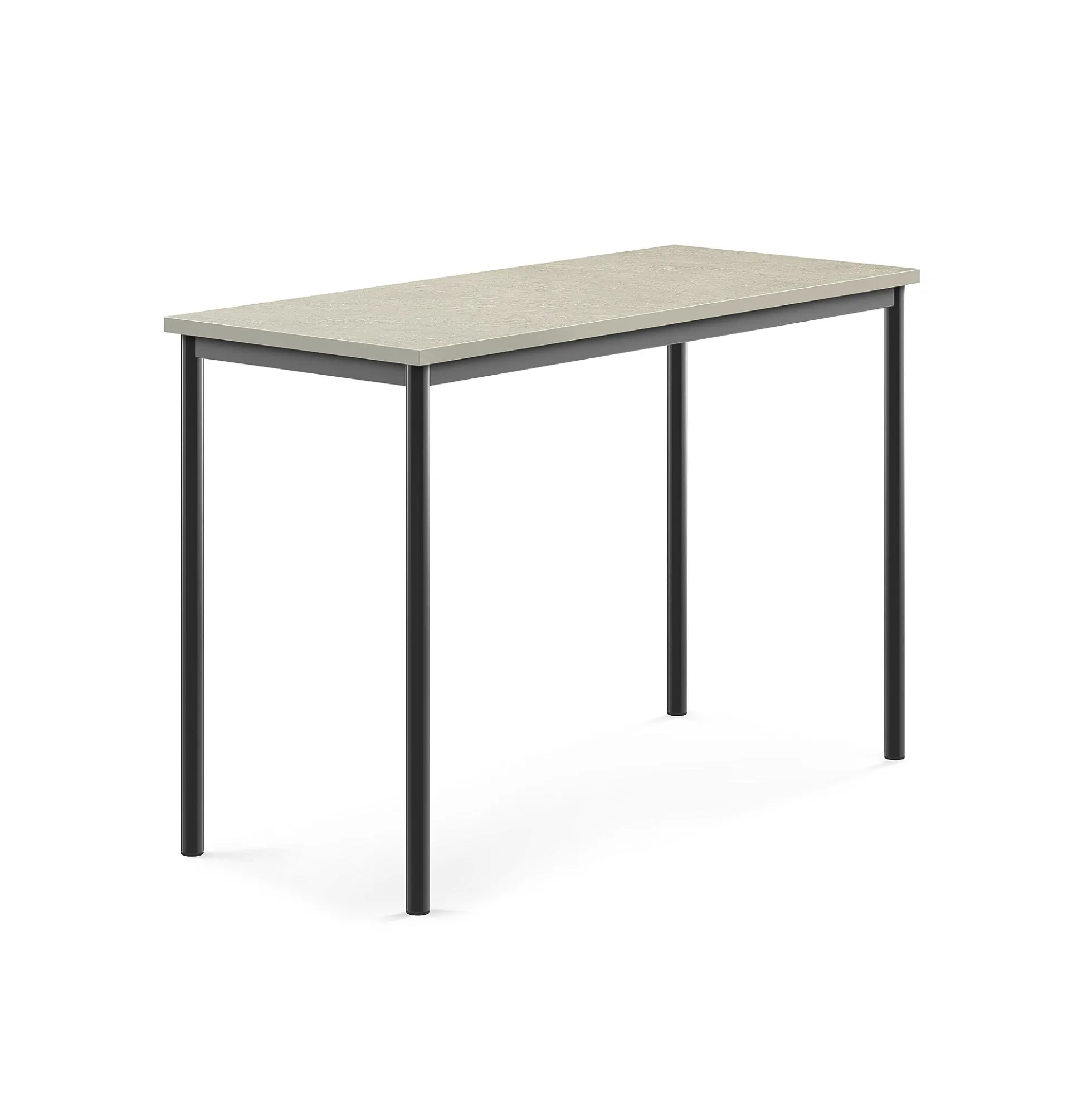 Pöytä SONITUS Ääntä vaimentava linoleumi, 1400x600x900 mm, vaaleanharmaa, antrasiitinharmaa