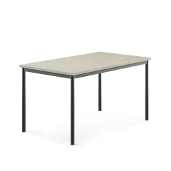 Pöytä SONITUS Ääntä vaimentava linoleumi, 1400x800x720 mm, vaaleanharmaa, antrasiitinharmaa