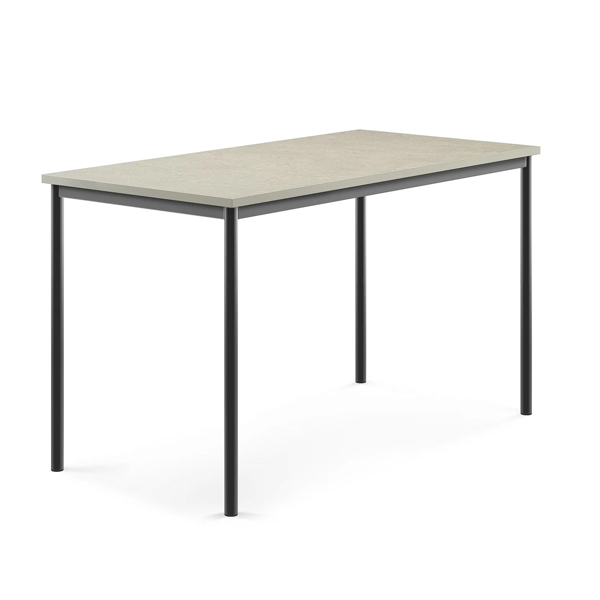 Pöytä SONITUS Ääntä vaimentava linoleumi, 1600x800x900 mm, vaaleanharmaa, antrasiitinharmaa