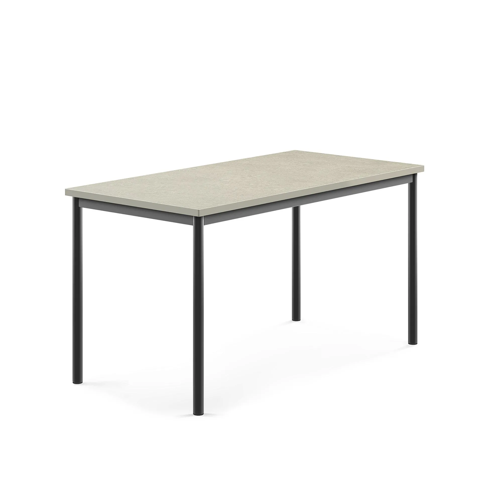 Pöytä SONITUS Ääntä vaimentava linoleumi, 1400x700x720 mm, vaaleanharmaa, antrasiitinharmaa