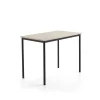 Pöytä SONITUS PLUS 1200x700x900 mm, korkeapainelaminaatti HPL, saarni, antrasiitinharmaa