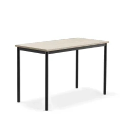 Pöytä SONITUS PLUS 1200x600x760 mm, korkeapainelaminaatti HPL, saarni, antrasiitinharmaa
