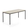 Pöytä SONITUS PLUS 1800x800x760 mm, korkeapainelaminaatti HPL, saarni, antrasiitinharmaa