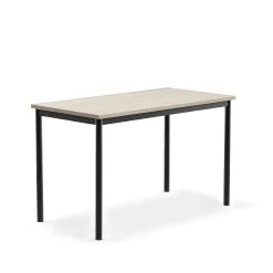 Pöytä SONITUS PLUS 1200x600x720 mm, korkeapainelaminaatti HPL, saarni, antrasiitinharmaa