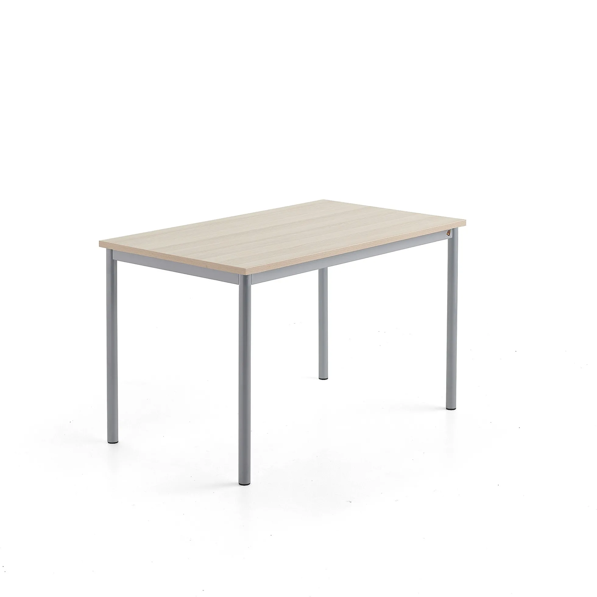 Pöytä SONITUS PLUS 1200x700x720 mm, korkeapainelaminaatti HPL, saarni, hopeanharmaa