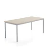 Pöytä SONITUS PLUS 1800x800x720 mm, korkeapainelaminaatti HPL, saarni, hopeanharmaa