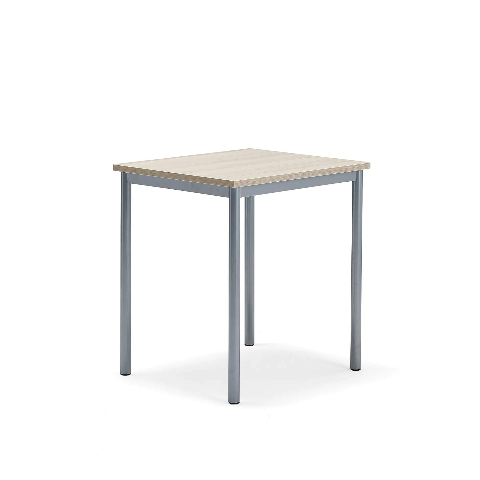 Pöytä SONITUS PLUS 700x600x760 mm, korkeapainelaminaatti HPL, saarni, hopeanharmaa