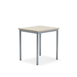Pöytä SONITUS PLUS 700x600x720 mm, korkeapainelaminaatti HPL, saarni, hopeanharmaa