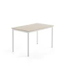 Pöytä SONITUS PLUS 1200x700x720 mm, korkeapainelaminaatti HPL, saarni, valkoinen
