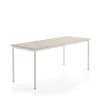 Pöytä SONITUS PLUS 1800x700x760 mm, korkeapainelaminaatti HPL, saarni, valkoinen