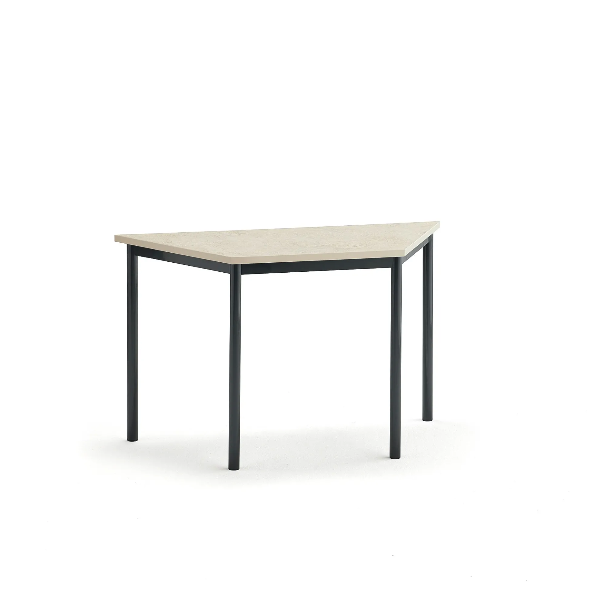 Pöytä SONITUS TRAPETS 1200x600x720 mm, beige linoleumi, antrasiitinharmaa