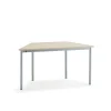 Pöytä SONITUS TRAPETS 1400x700x720 mm, beige linoleumi, hopeanharmaa