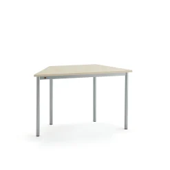 Pöytä SONITUS TRAPETS 1200x600x720 mm, beige linoleumi, hopeanharmaa
