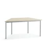 Pöytä SONITUS TRAPETS 1600x800x720 mm, beige linoleumi, hopeanharmaa