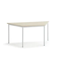Pöytä SONITUS TRAPETS 1600x800x720 mm, beige linoleumi, valkoinen