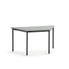 Pöytä SONITUS TRAPETS 1400x700x720 mm, harmaa linoleumi, antrasiitinharmaa
