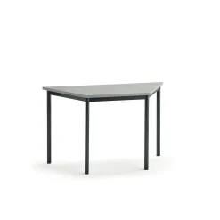 Pöytä SONITUS TRAPETS 1200x600x720 mm, harmaa linoleumi, antrasiitinharmaa