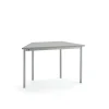 Pöytä SONITUS TRAPETS 1200x600x720 mm, harmaa linoleumi, antrasiitinharmaa