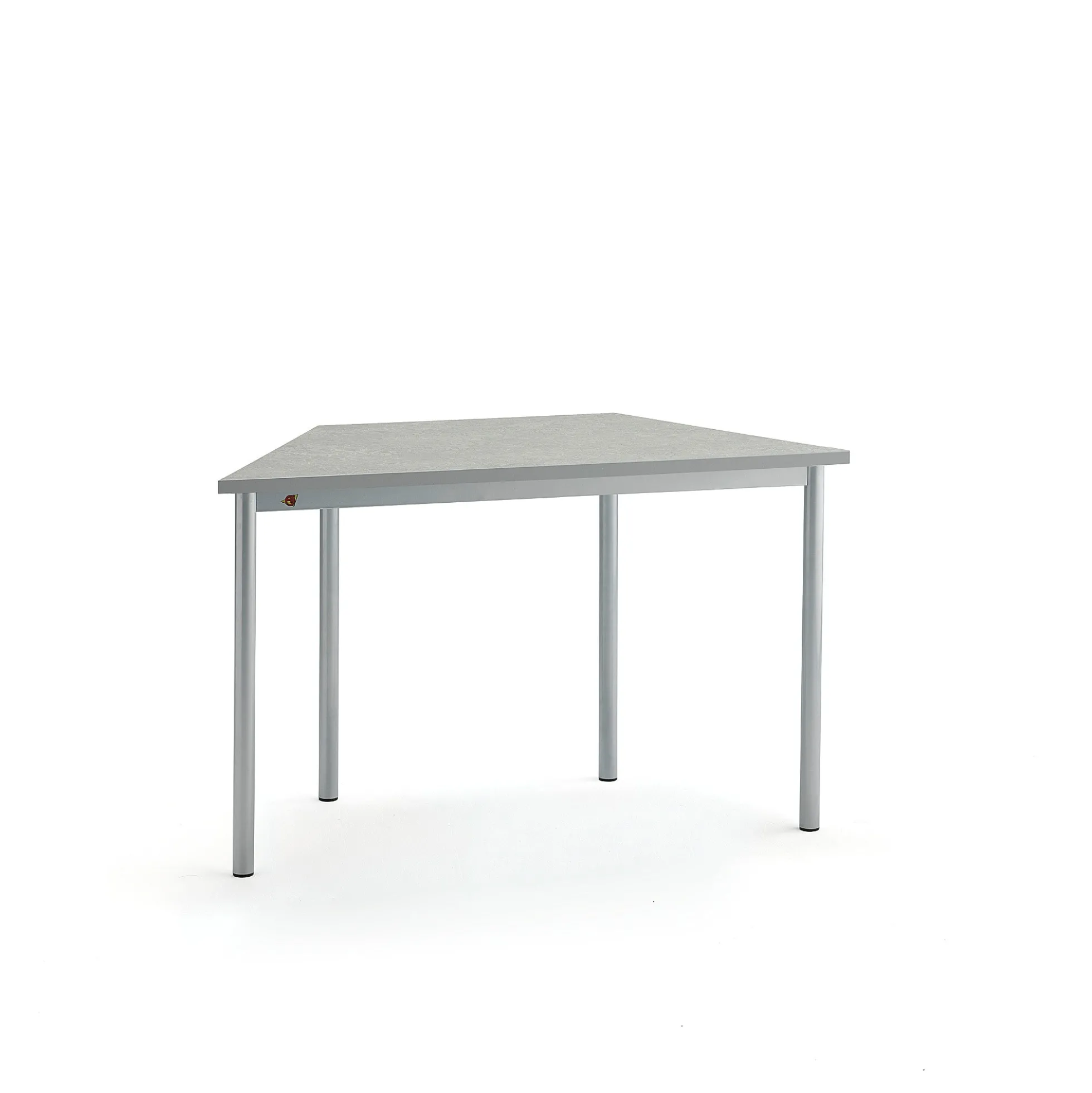 Pöytä SONITUS TRAPETS 1200x600x720 mm, harmaa linoleumi, antrasiitinharmaa