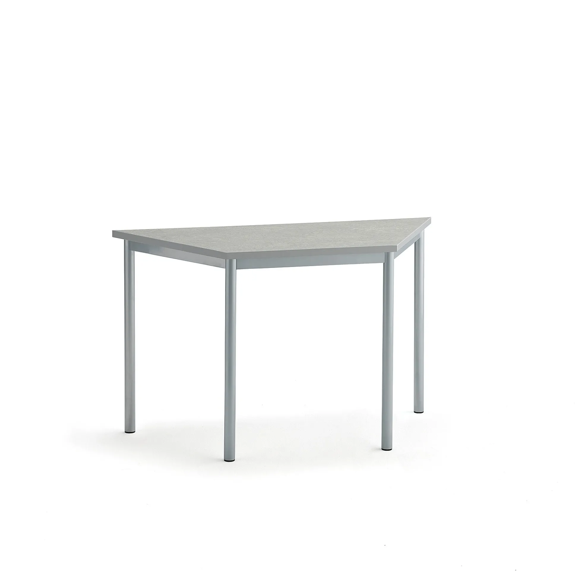 Pöytä SONITUS TRAPETS 1200x600x720 mm, harmaa linoleumi, antrasiitinharmaa