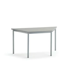 Pöytä SONITUS TRAPETS 1400x700x720 mm, harmaa linoleumi, hopeanharmaa