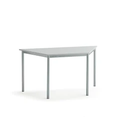 Pöytä SONITUS TRAPETS 1400x700x720 mm, korkeapainelaminaatti HPL, harmaa, hopeanharmaa