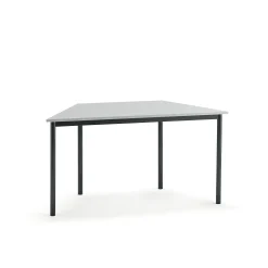 Pöytä SONITUS TRAPETS 1400x700x720 mm, korkeapainelaminaatti HPL, harmaa, antrasiitinharmaa
