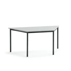 Pöytä SONITUS TRAPETS 1600x800x720 mm, korkeapainelaminaatti HPL, harmaa, antrasiitinharmaa