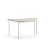 Pöytä SONITUS TRAPETS 1400x700x720 mm, korkeapainelaminaatti HPL, koivu, valkoinen