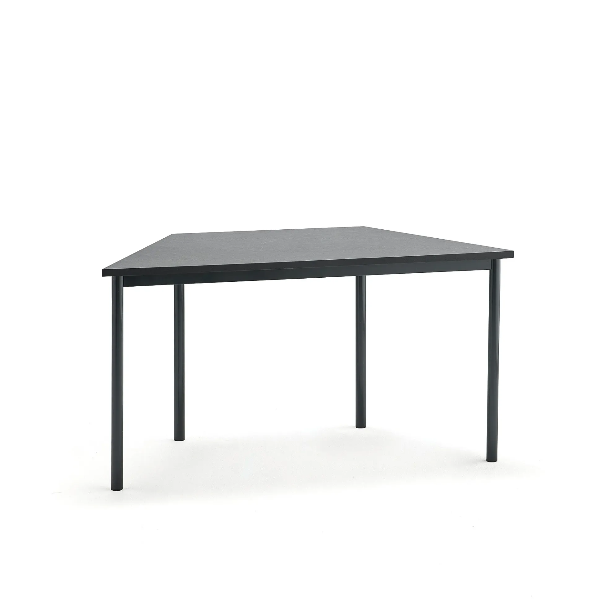 Pöytä SONITUS TRAPETS 1400x700x720 mm, tummanharmaa linoleumi, antrasiitinharmaa