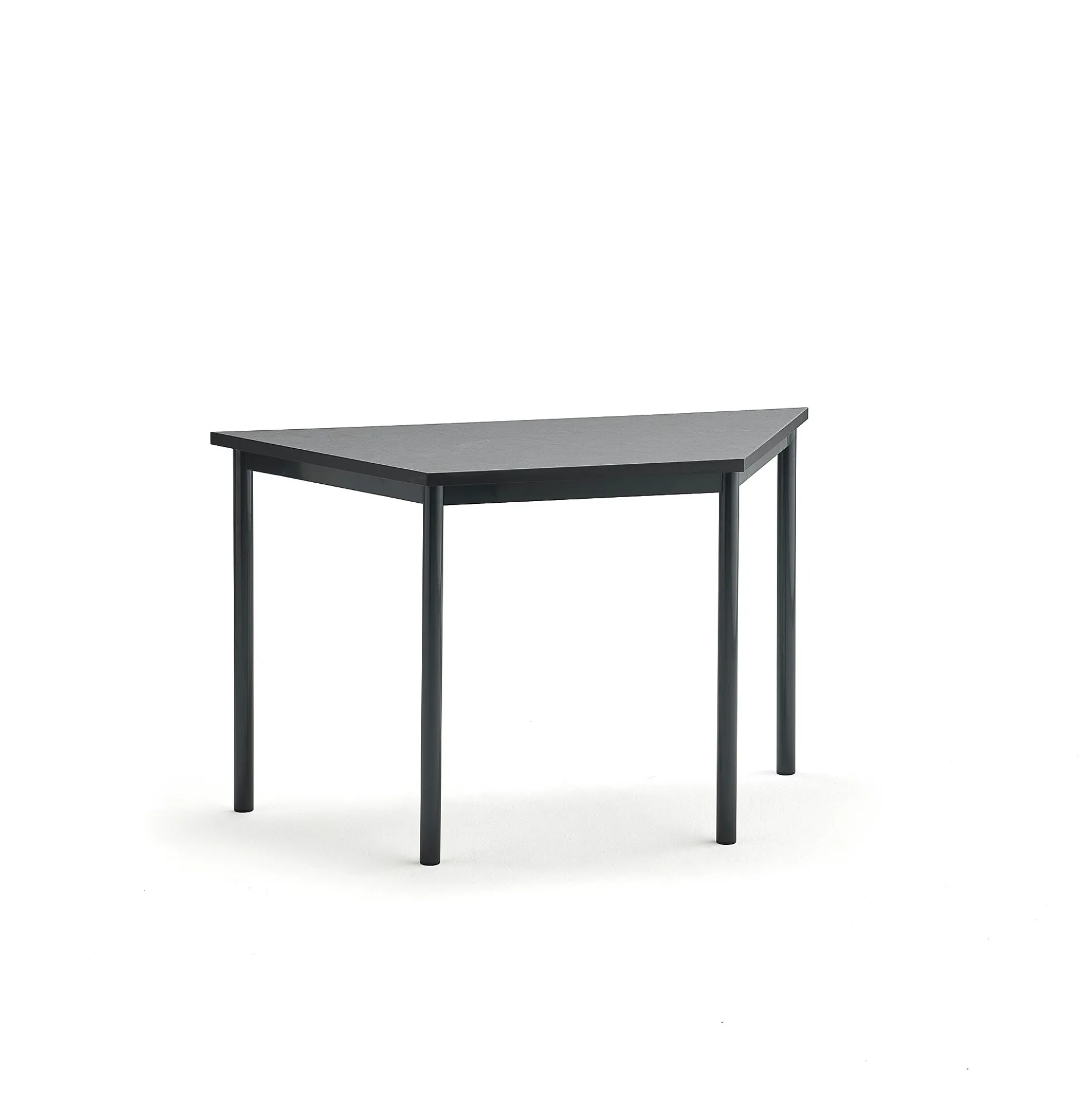 Pöytä SONITUS TRAPETS 1200x600x720 mm, tummanharmaa linoleumi, antrasiitinharmaa