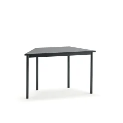 Pöytä SONITUS TRAPETS 1200x600x720 mm, tummanharmaa linoleumi, antrasiitinharmaa