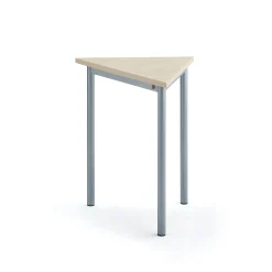 Pöytä SONITUS TRIANGEL 1600x800x720 mm, beige linoleumi, hopeanharmaa