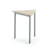 Pöytä SONITUS TRIANGEL 700x700x720 mm, beige linoleumi, hopeanharmaa