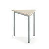 Pöytä SONITUS TRIANGEL 800x700x720 mm, beige linoleumi, hopeanharmaa