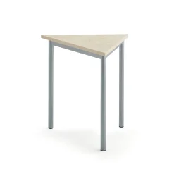 Pöytä SONITUS TRIANGEL 800x700x720 mm, beige linoleumi, hopeanharmaa